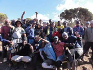 Trek guides and porters